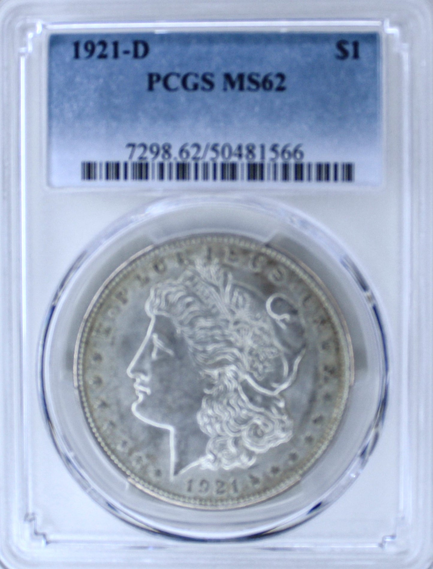 1921-D Morgan Silver Dollar MS62