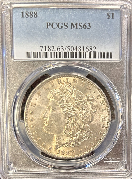 1888 Morgan Silver Dollar MS63