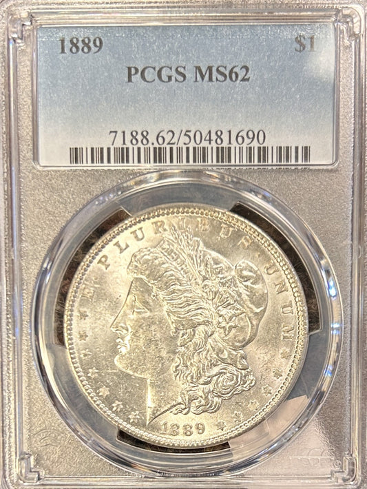 1889 Morgan Silver Dollar MS62