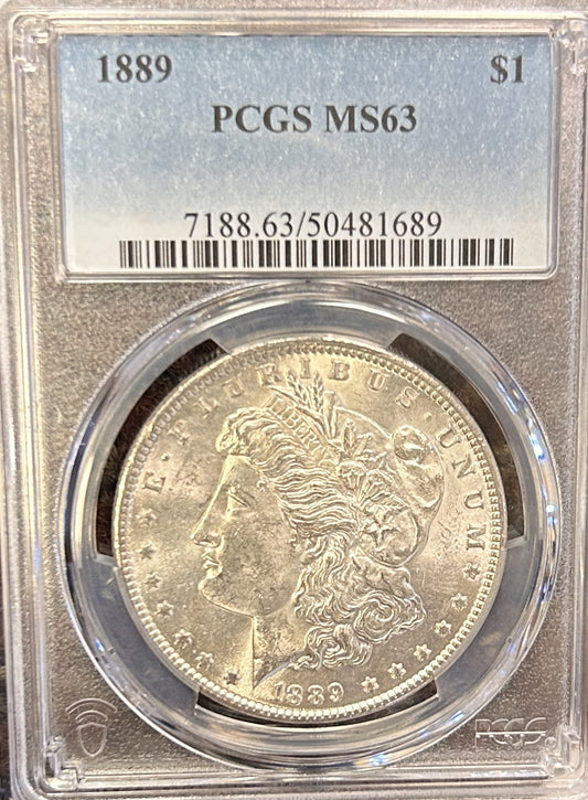 1889 Morgan Silver Dollar MS63