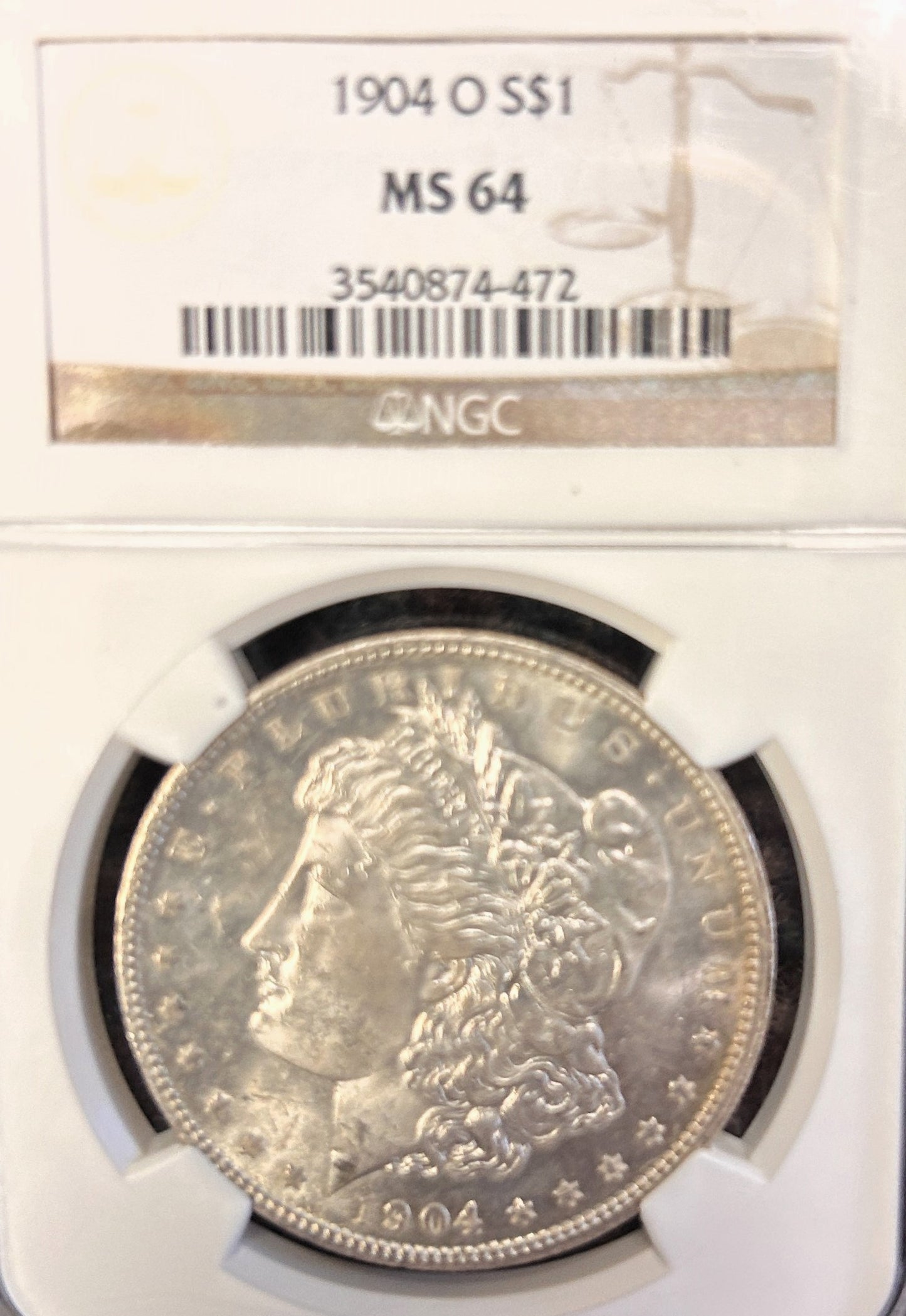 1904-O Morgan Silver Dollar MS64