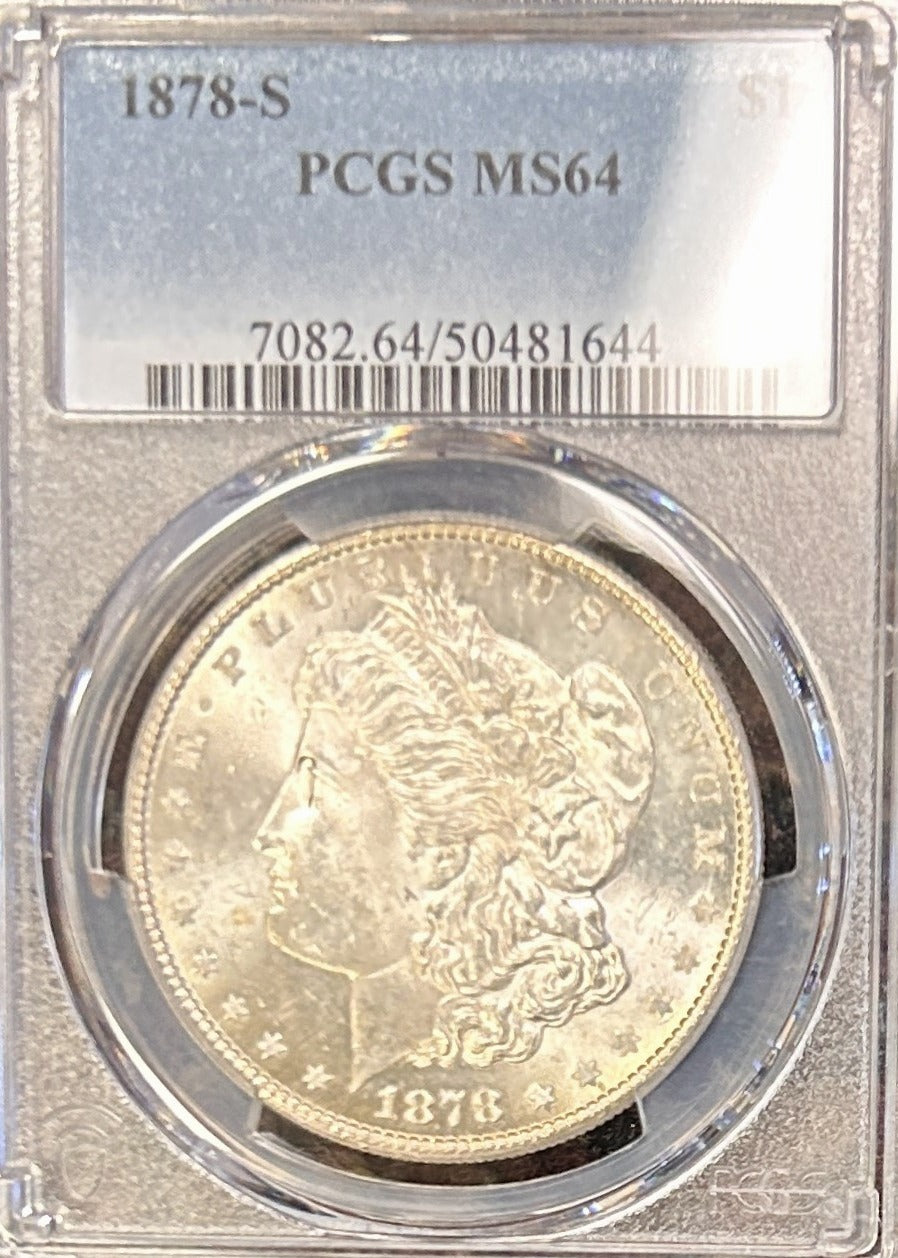 1878-S Morgan Silver Dollar MS64