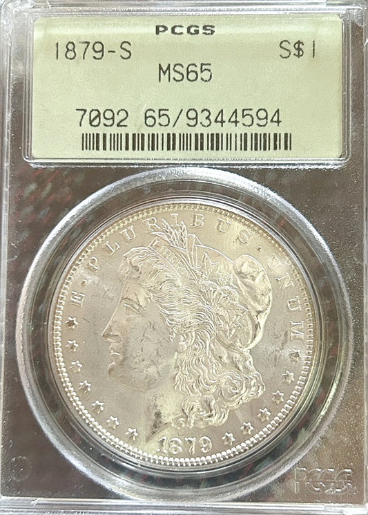 1879-S Morgan Silver Dollar MS65