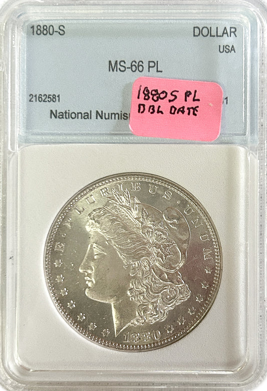 1880-S Morgan Silver Dollar MS66 PL