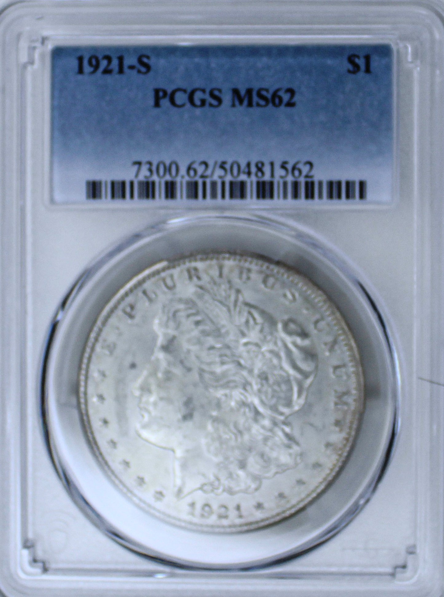 1921-S Morgan Silver Dollar MS62