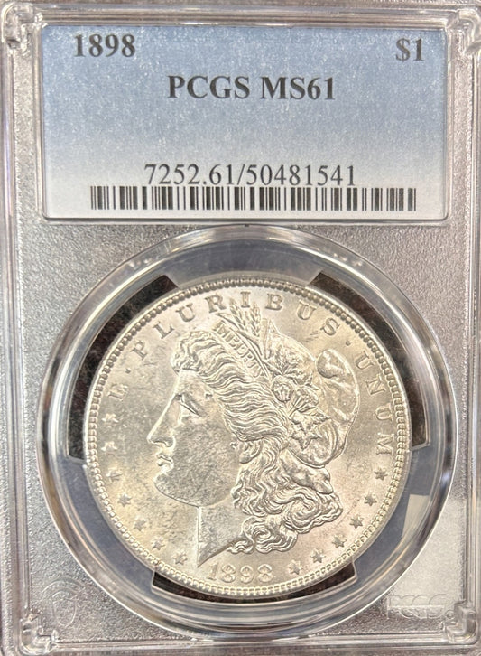 1898 Morgan Silver Dollar MS61