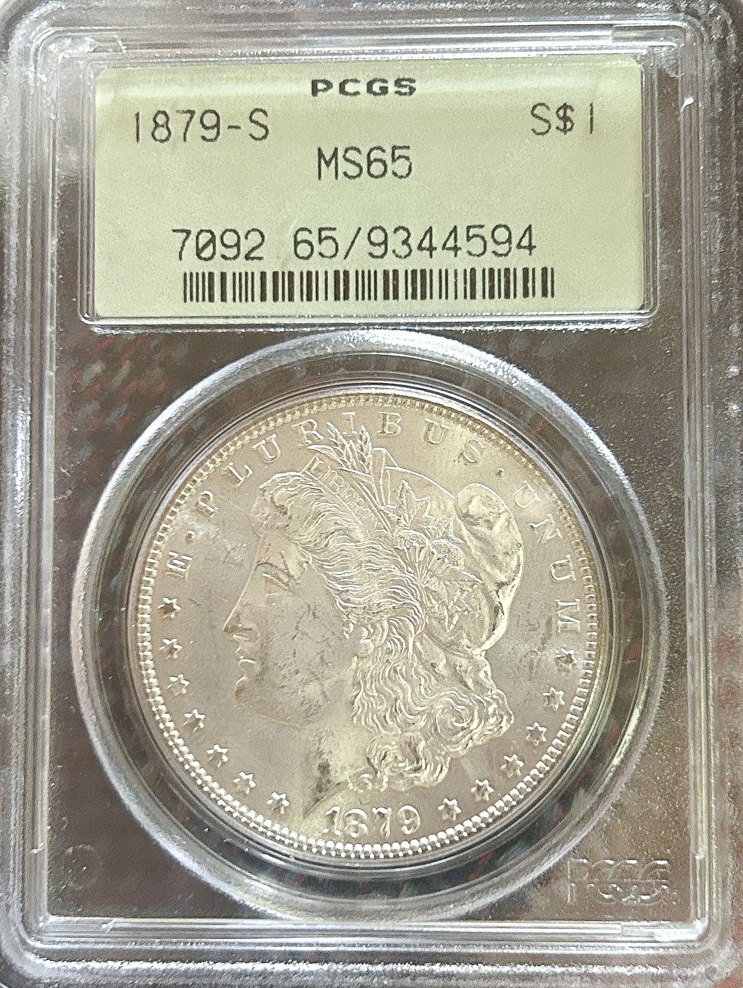 1879-S Morgan Silver Dollar MS65