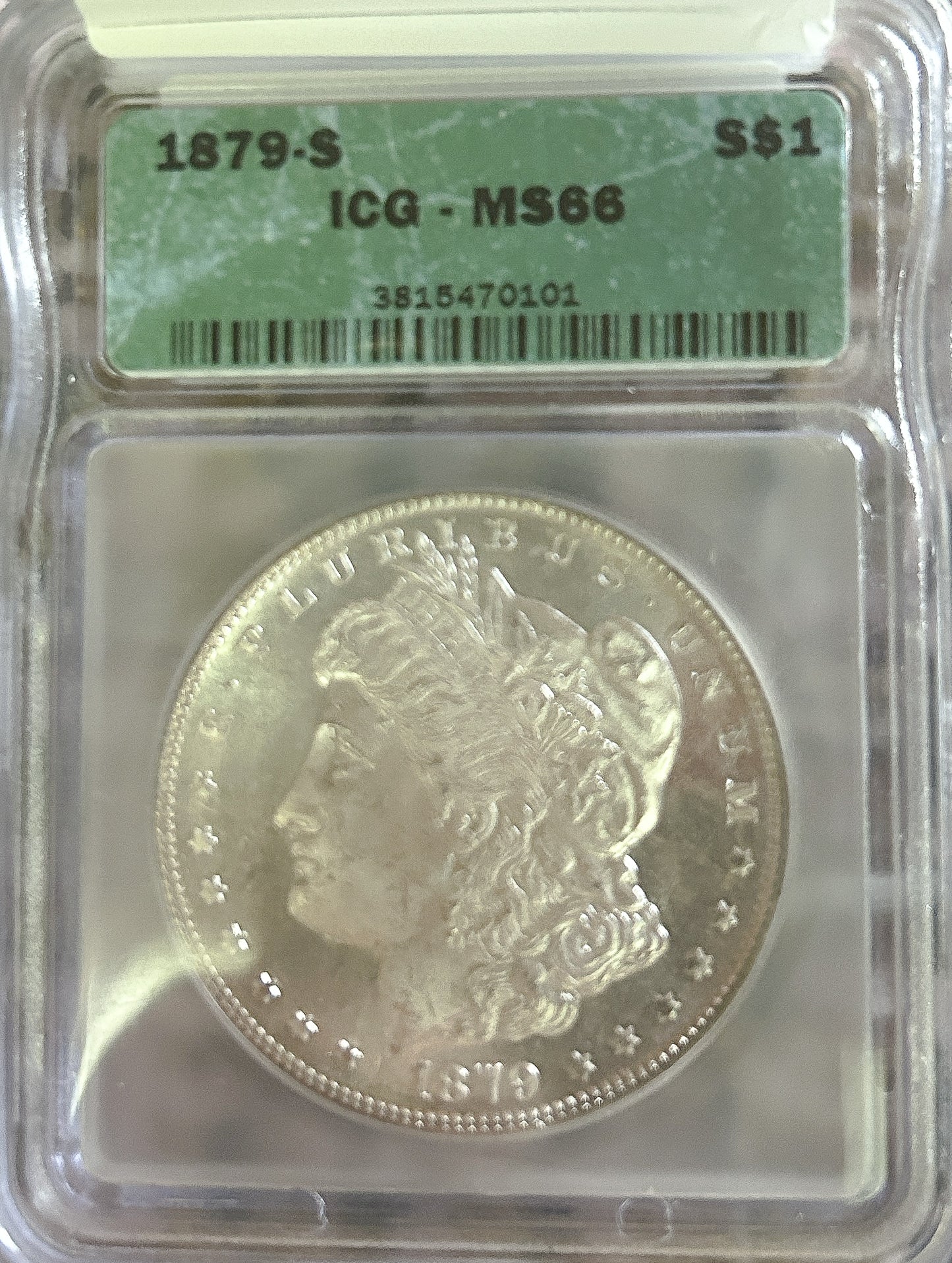 1879-S Morgan Silver Dollar MS66