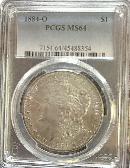 1884-O Morgan Silver Dollar MS64