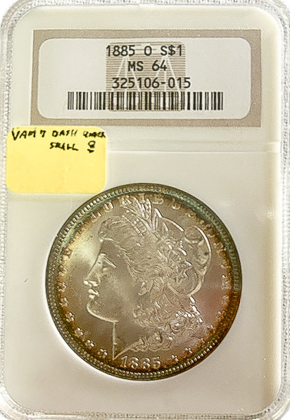 1885-O Morgan Silver Dollar MS64 VAM7