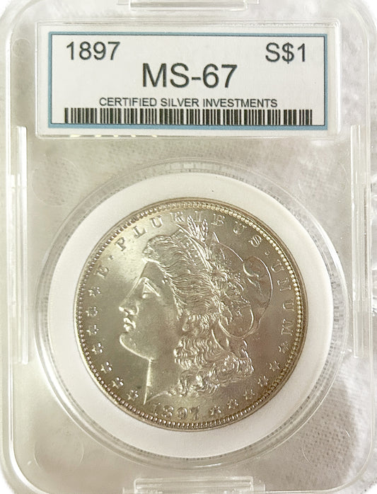 1897 Morgan Silver Dollar MS67