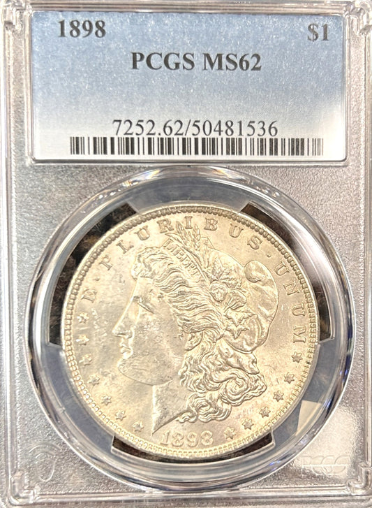 1898 Morgan Silver Dollar MS62