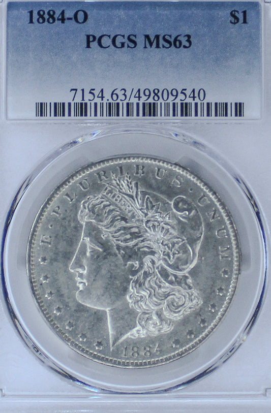 1884-O Morgan Silver Dollar MS63