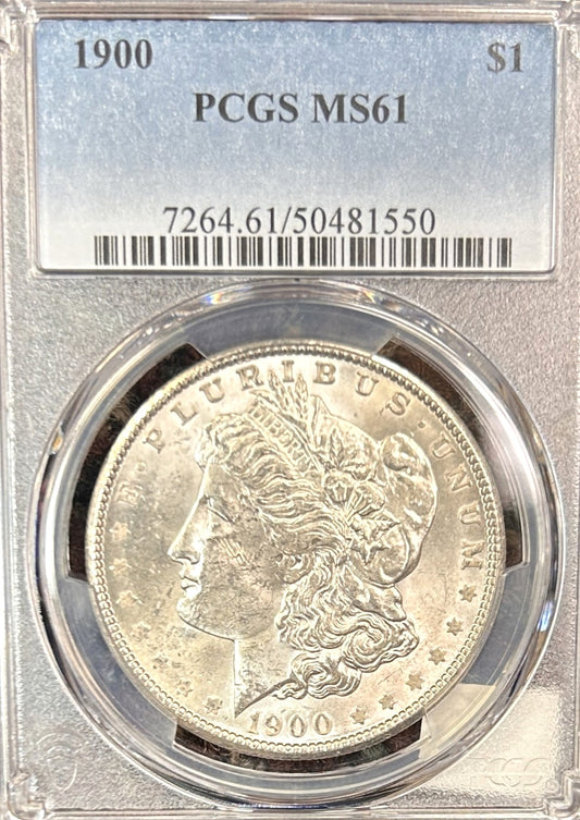 1900 Morgan Silver Dollar MS61