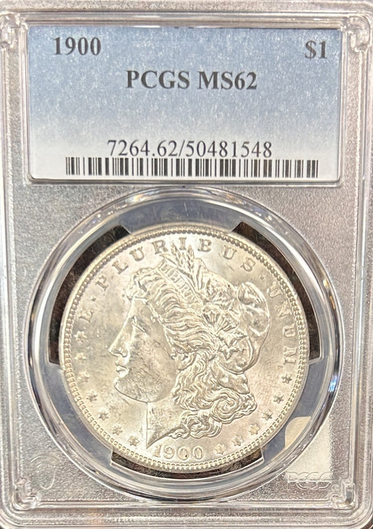 1900 Morgan Silver Dollar MS62