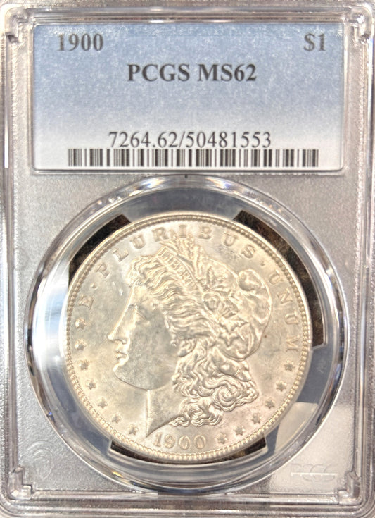 1900 Morgan Silver Dollar MS62