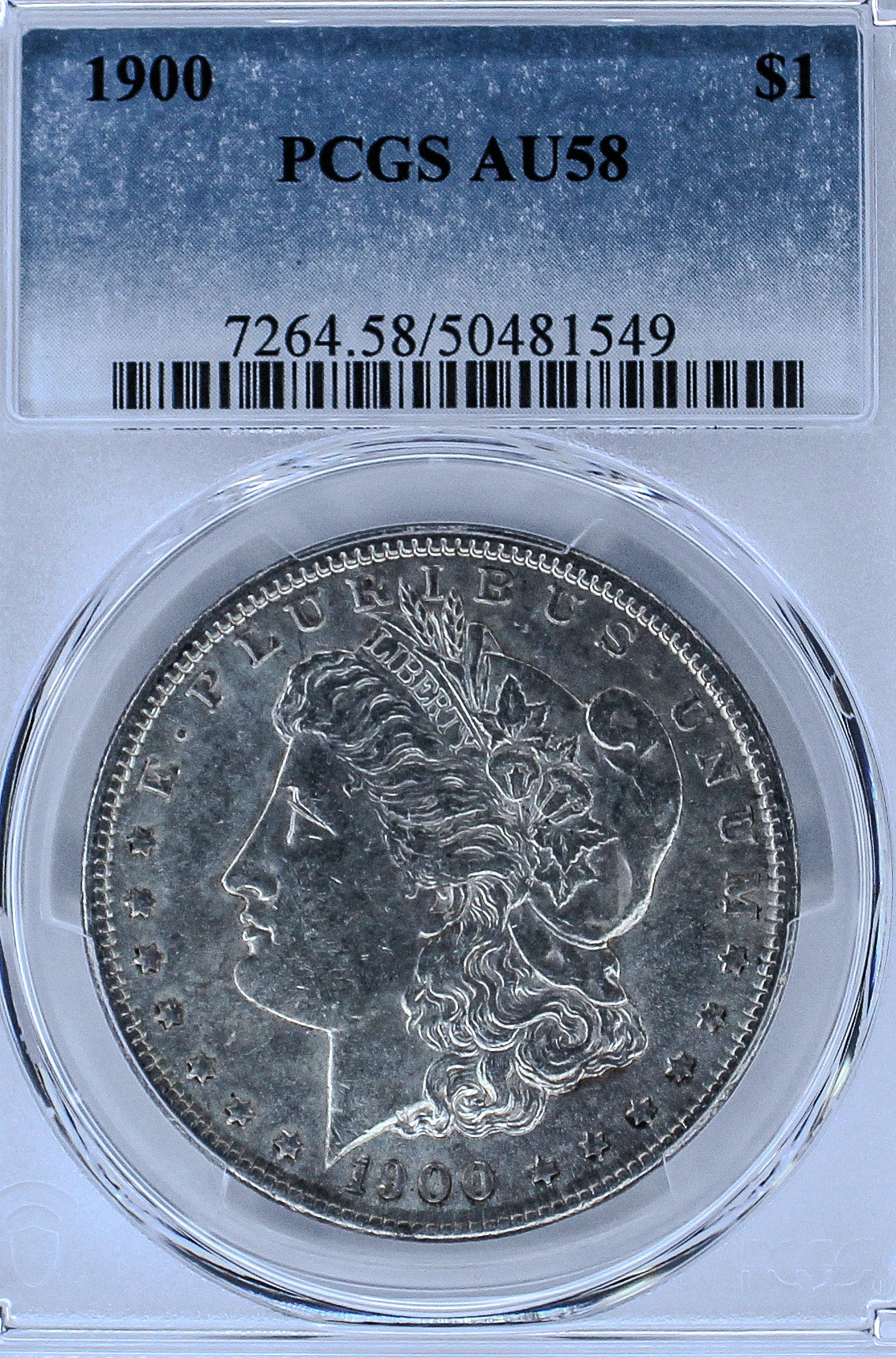 1900 Morgan Silver Dollar AU58