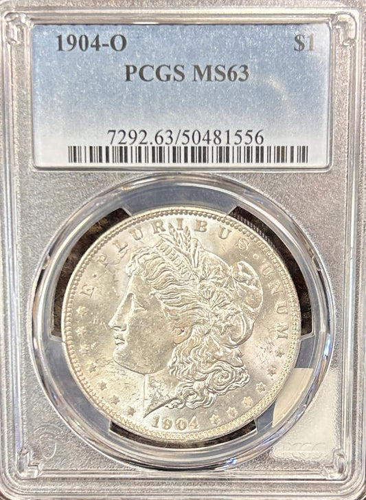 1904-O Morgan Silver Dollar MS63