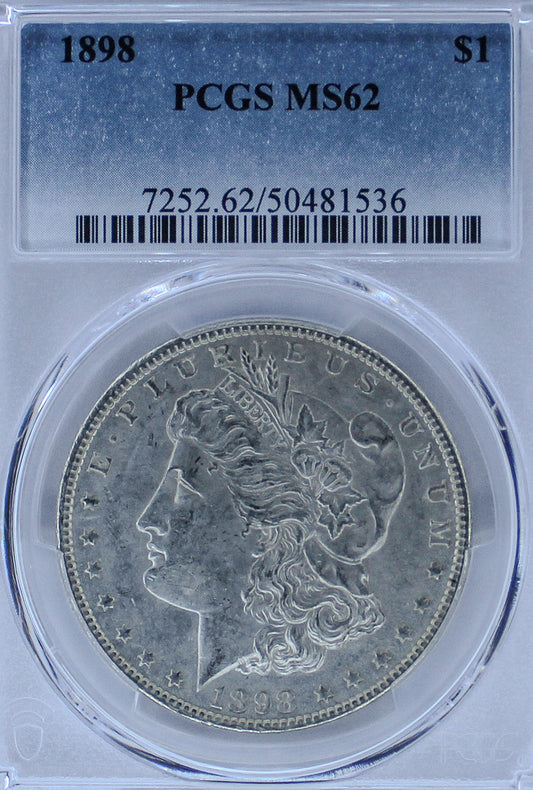 1898 Morgan Silver Dollar MS62