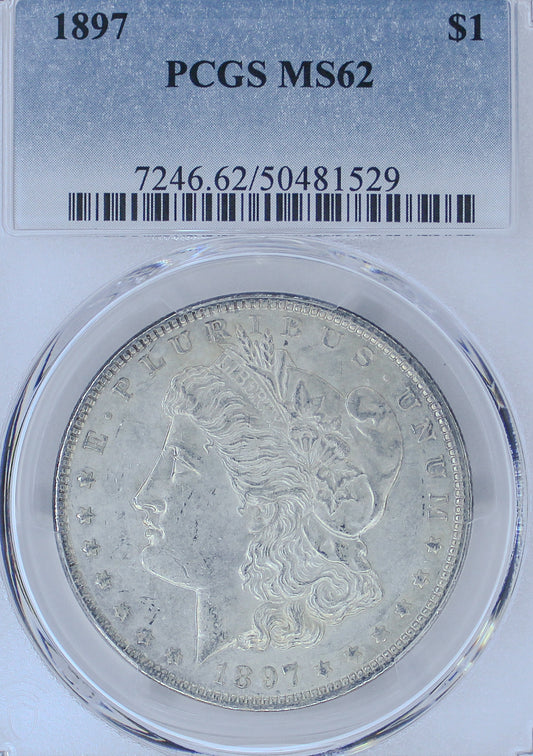 1897 Morgan Silver Dollar MS62