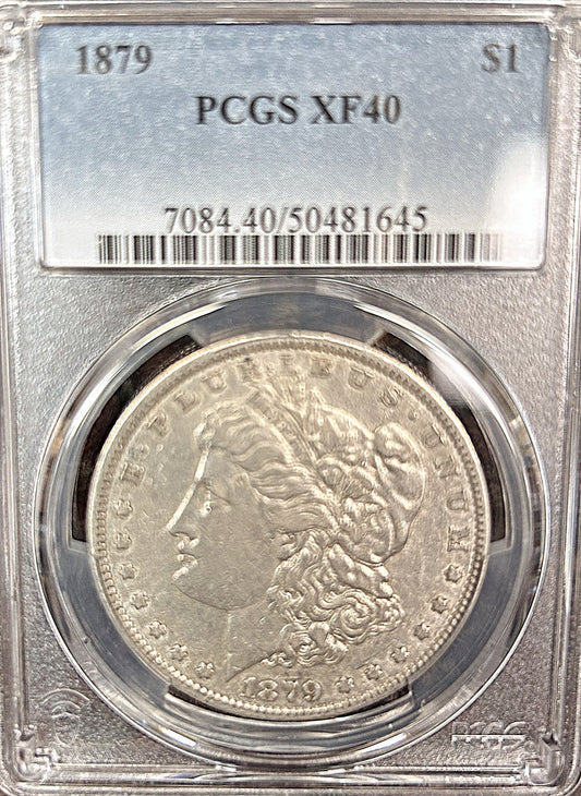 1879 Morgan Silver Dollar XF40