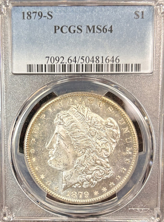 1879-S Morgan Silver Dollar MS64