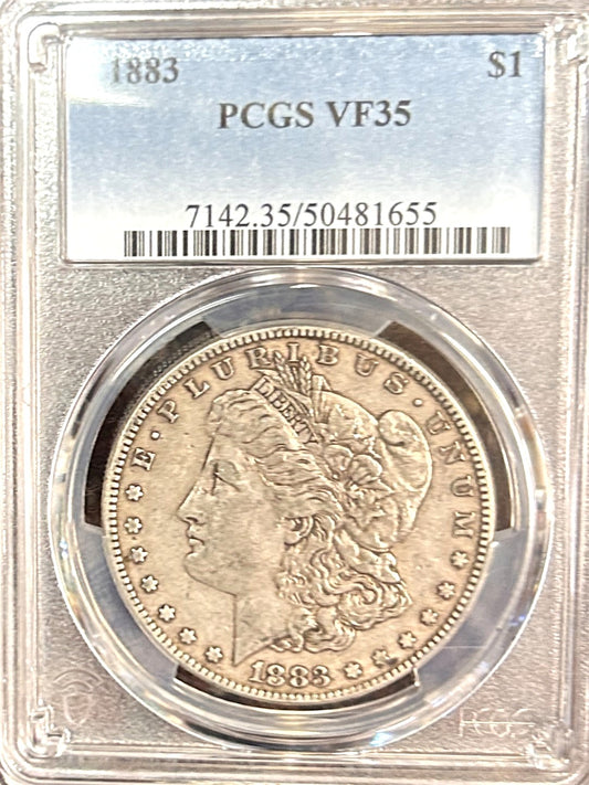 1883 Morgan Silver Dollar VF35