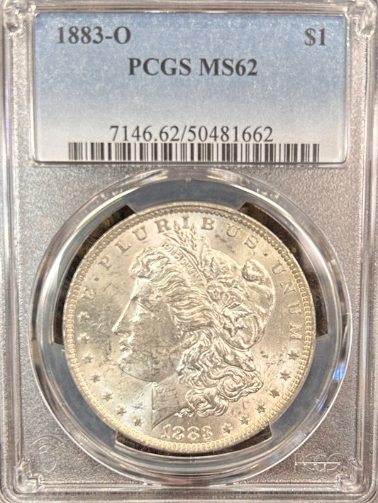 1883-O Morgan Silver Dollar MS62