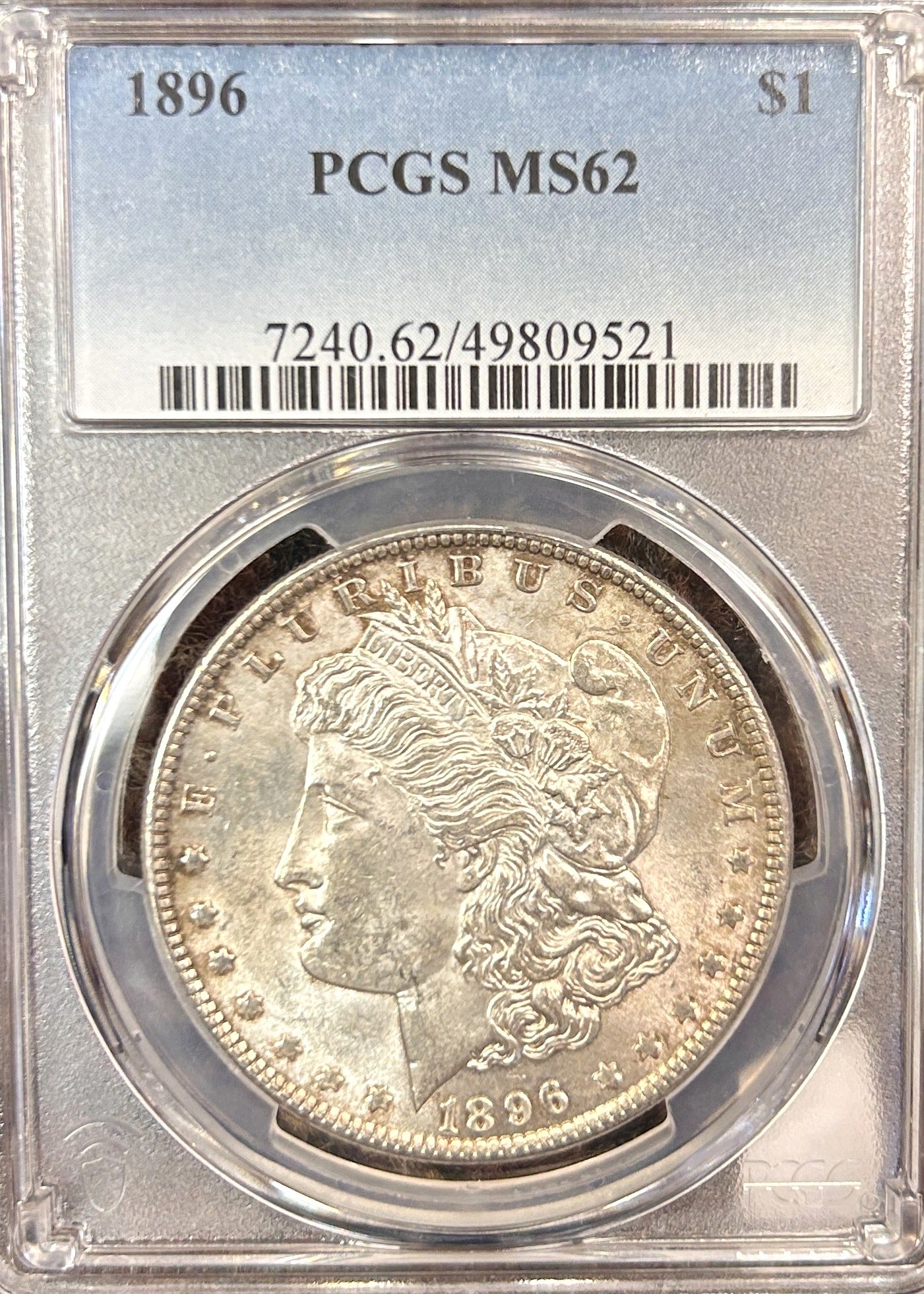 1896 Morgan Silver Dollar MS62