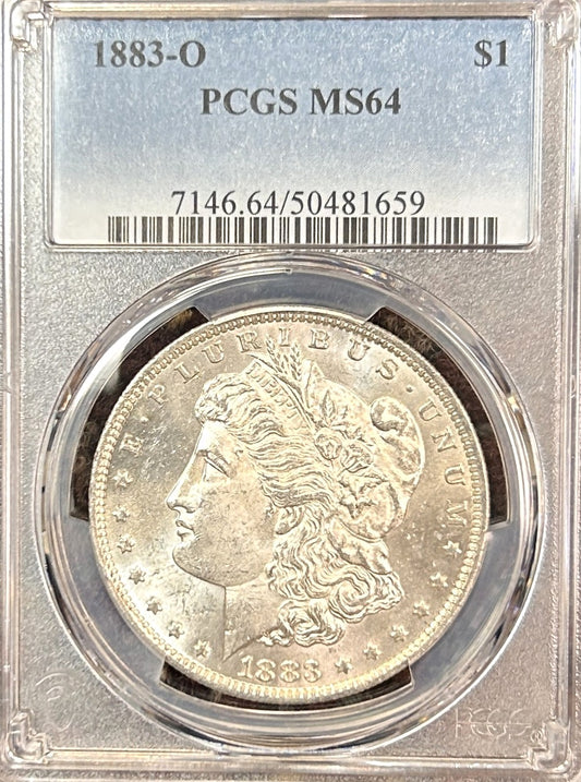 1883-O Morgan Silver Dollar MS64