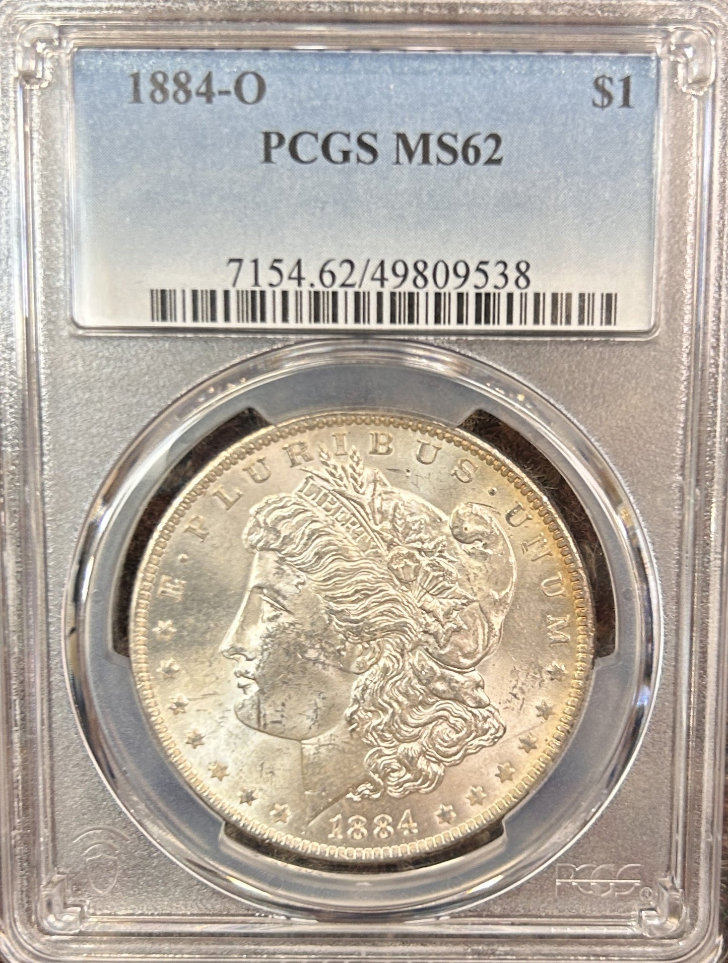 1884-O Morgan Silver Dollar MS62