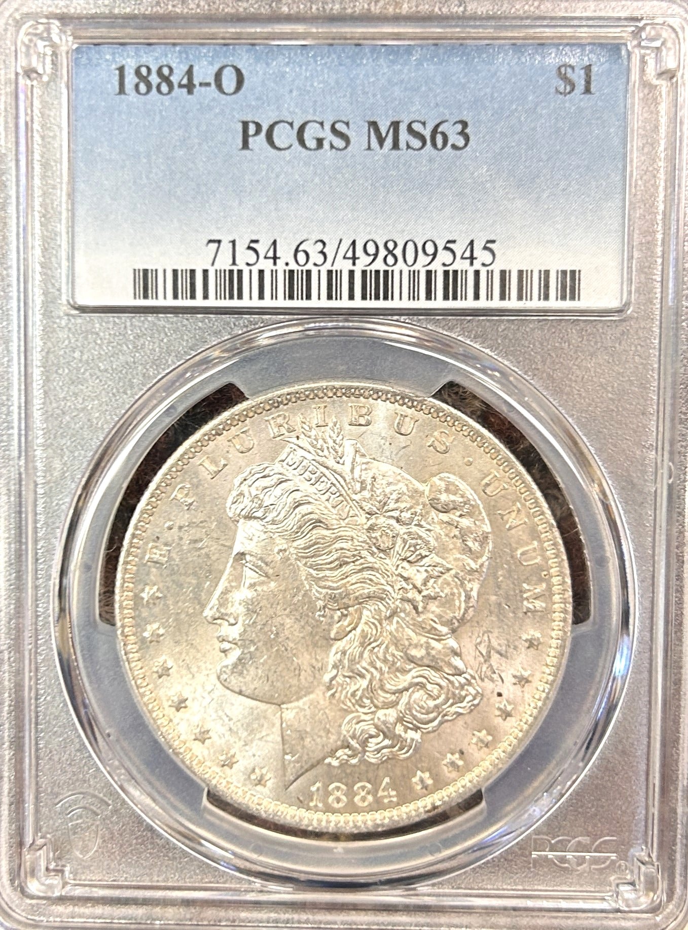 1884-O Morgan Silver Dollar MS63