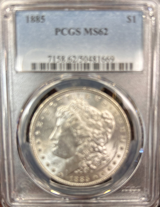 1885 Morgan Silver Dollar MS62