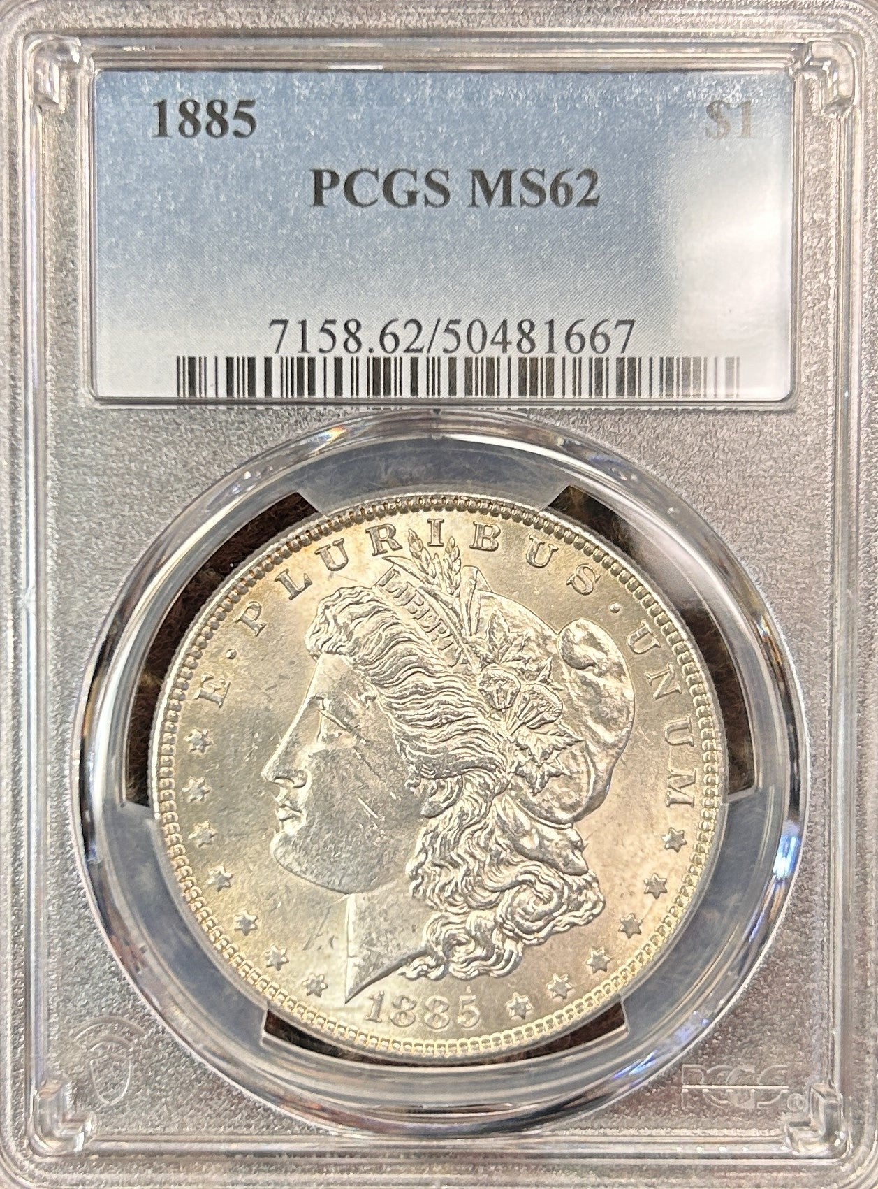 1885 Morgan Silver Dollar MS62