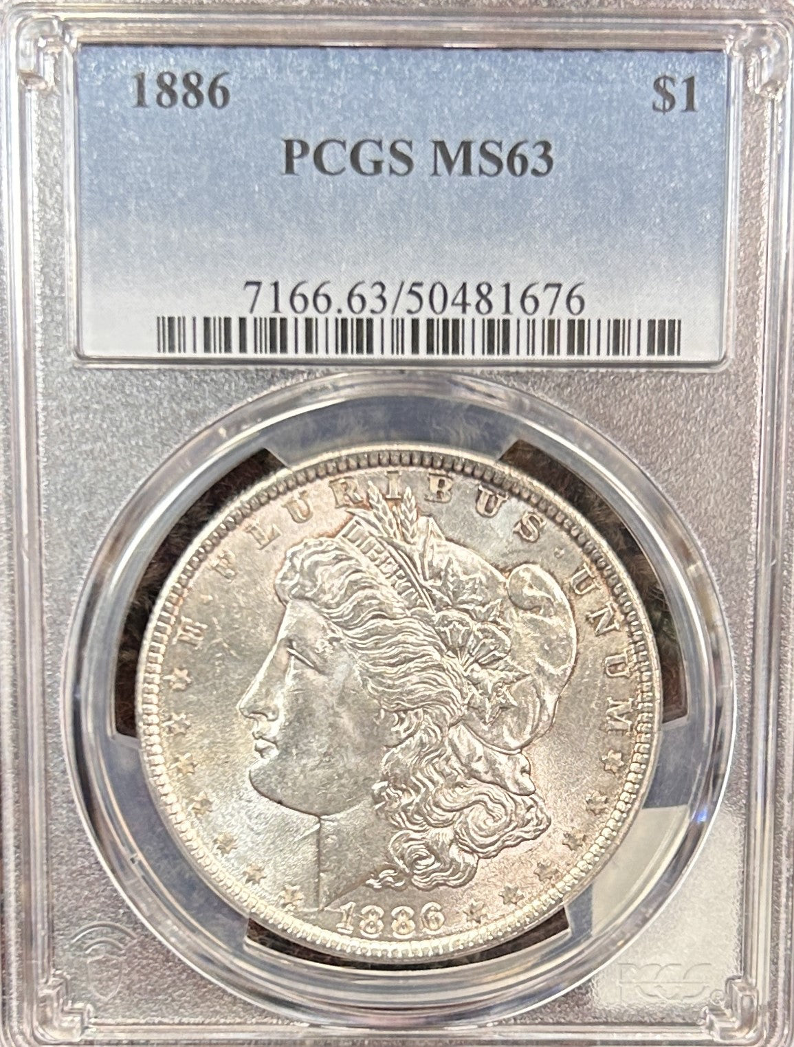 1886 Morgan Silver Dollar MS63