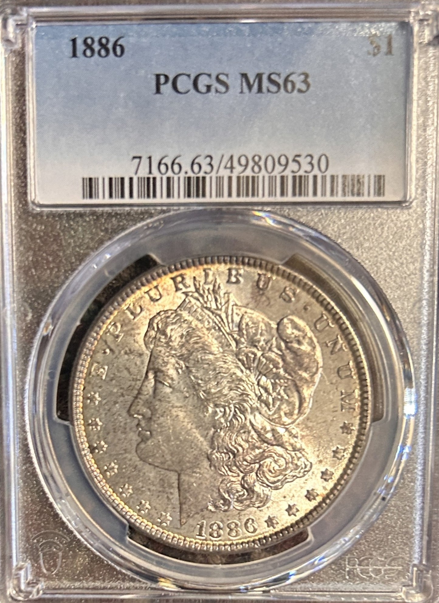 1886 Morgan Silver Dollar MS63