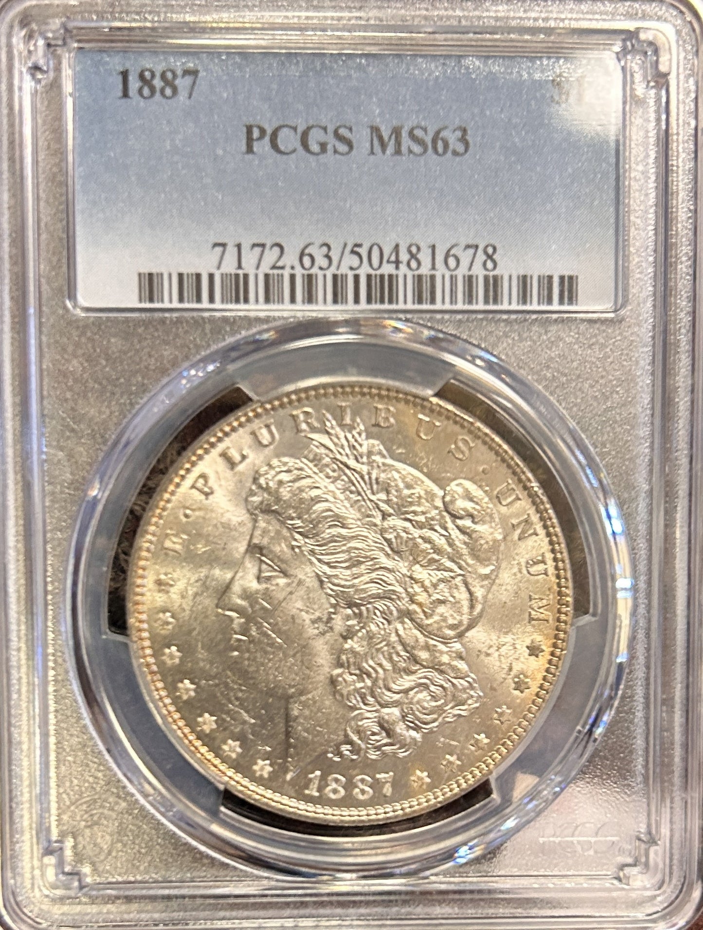 1887 Morgan Silver Dollar MS63